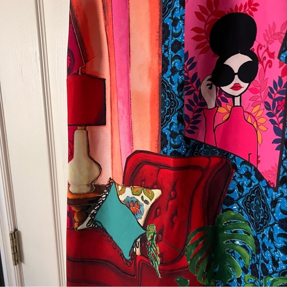 Alice + Olivia Clyde Shift Mini Dress in The Parlour, 4 - Picture 10 of 16